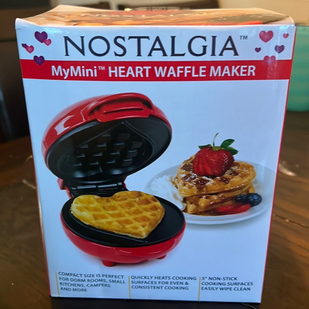Mini Heart Waffle Maker